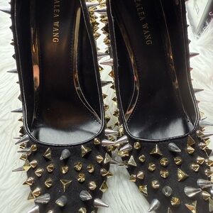 Black Studded Women's Shoes